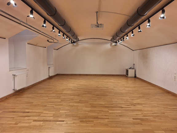 Kletka Hall at Cankarjeva Street run by the Public Fund for Cultural Activities of the Republic of Slovenia.