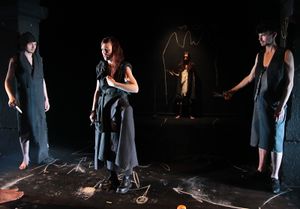 <i>Prometheus:  An apology for a split personality and a chorus of hungry men</i>, based on Aeschylus' <i>Prometheus Bound</i> and Dostoyevsky's <i>The Brothers Karamazov</i>, directed by <!--LINK'" 0:225-->. Produced by <!--LINK'" 0:226-->, 2013.