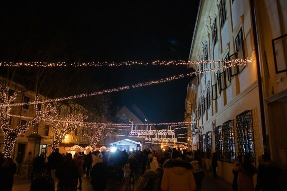 Duo Artcoustic at Loka in the Snow Festival in 2022. Author: Anja Strojan