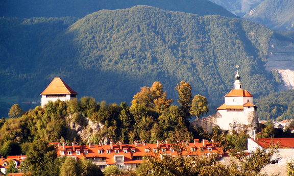 Mali grad in Kamnik viewed from the Southeast, 2012.