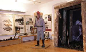 Artifacts from the <i>Black...Happy Valley</i> exhibition (Razstava Srečno...črne doline), Mining collection, <!--LINK'" 0:244--> commemorating 200 years of mining history in the region