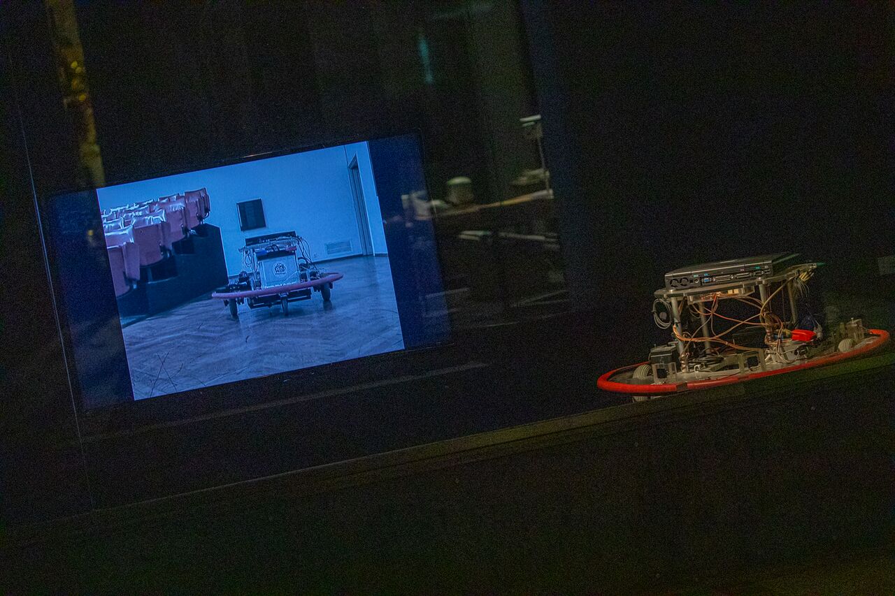 International Festival of Computer Arts (IFCA) 2023 Smartist – mobile robot on stage and screen Photo Mitja Lorencic.jpg