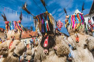 Kurent or Korant, the most known and popular traditional carnival character in Slovenia, <!--LINK'" 0:136-->, Ptuj 2023. Author: Stanko Vozel