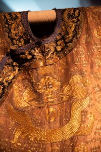 Detail of the Emperor's Dragon Robe, 19th century, Qing dynasty, from the Skušek Collection, <!--LINK'" 0:52-->.