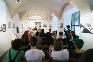 Press conference at <!--LINK'" 0:736-->, Ljubljana Pride Festival 2017.