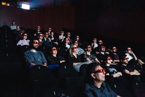 <!--LINK'" 0:221-->'s <i>Retrospective</i>, shown in stereoscopic 3D projection, at the 2nd international festival of experimental audiovisual practices <!--LINK'" 0:222--> in 2022. Author: Asiana Jurca Avci