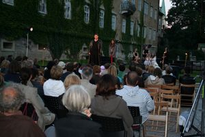 Antigona performance in front of the <!--LINK'" 0:152--> where outdoor programmes take place annualy, 2013