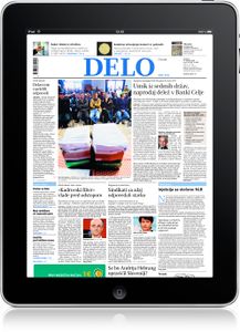 <!--LINK'" 0:5--> for iPad, the newspaper covers all fields, from Slovene national and local politics and regional news to world events, culture, sport, economy and also commentaries and reports