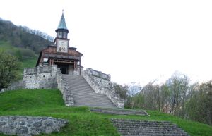 Javorca, Memorial Church of the Holy Spirit (sv. Duh), built by Austrian soldiers in the year 1916, the only memorial church of the Austro-Hungarian army in the area of the Isonzo front preserved until today. <!--LINK'" 0:23-->