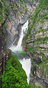 The Savica Waterfall in the <!--LINK'" 0:382-->, the source of the Sava River