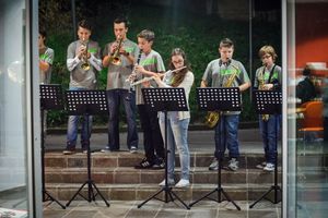 A performance by the attendants of the Jazz Ravne school  at the <!--LINK'" 0:557-->, 2014
