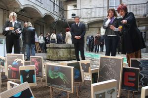 Opening of graphic design exhibition <i>Najboljše iz Vojvodine</i> at the Atrium of the <!--LINK'" 0:359--> (Ljubljana Town Hall) in Ljubljana