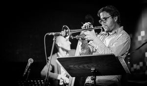 <!--LINK'" 0:527-->, one of the most remarkable Slovene jazz trumpeters, performing at <!--LINK'" 0:528-->, 2014