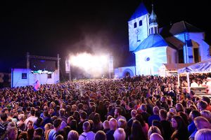 The Gibonni band performance at the <!--LINK'" 0:783--> in the old town center of Laško, 2016