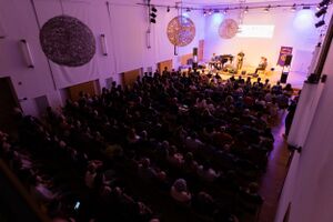 Concert by Slovenian singer-songwriter Rudi Bučar at <!--LINK'" 0:73-->, Škofja Loka 2023. Author: Anja Strojan