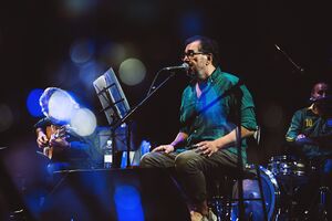 Band <!--LINK'" 0:47--> at a concert in the atrium of <!--LINK'" 0:48-->, <!--LINK'" 0:49--> 2022. Author: Ksenija Mikor