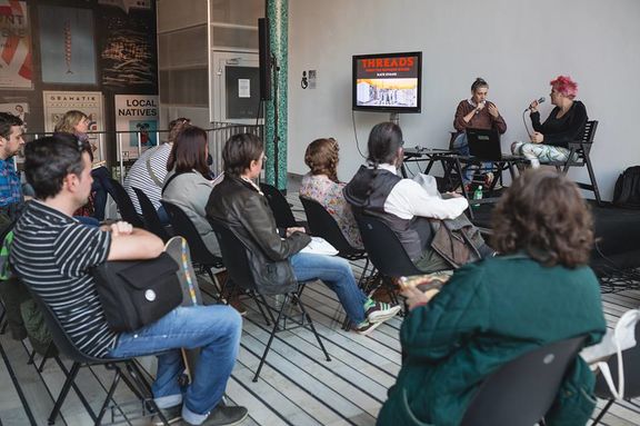 Tinta Festival programme with discussions at Kino Šiška Centre for Urban Culture, 2017