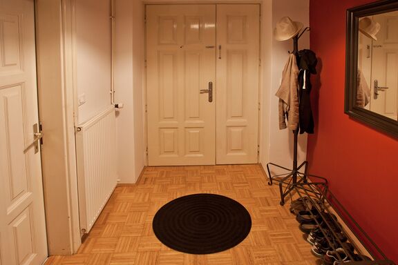 The interior of the Goga Literary Residency.