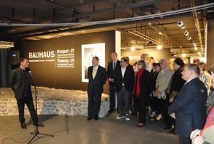 <!--LINK'" 0:306-->, opening of the exhibition <i>Bauhaus twenty-21</i> in <!--LINK'" 0:307-->, 2010