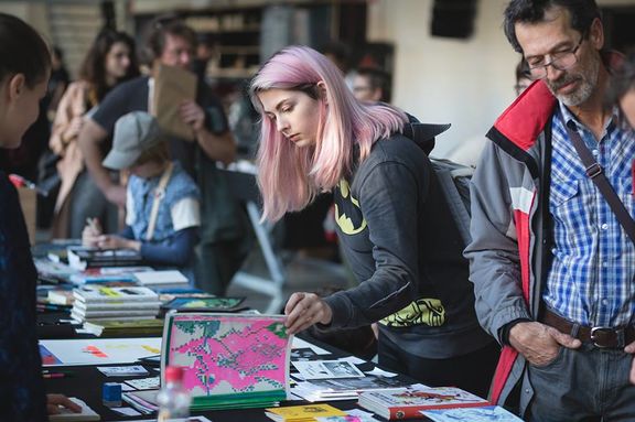 Tinta Festival comics fair at Kino Šiška Centre for Urban Culture, 2017