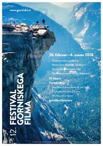 Poster for the 12th Mountain Film Festival, 2018