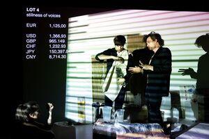 Lea Kukovič's project <i>FORSALE</i>, a conceptual artwork radicalizing the economics of theatre and providing an answer to the question of the value of theatre performances today, <!--LINK'" 0:15-->, 2021. Author: Nada Žgank