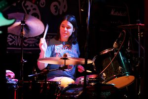 <!--LINK'" 0:395--> performing on <!--LINK'" 0:396-->, Katja on drums, 2011