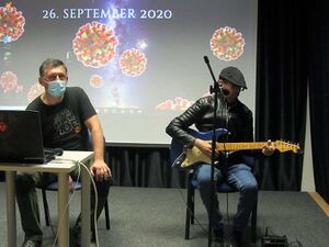 The opening of the Fanfest, Festival of Fantasy Literature in Celje, 2020.