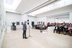 Opening of exhibition Jože Tisnikar, Death is not the end at <!--LINK'" 0:161-->, 2018.