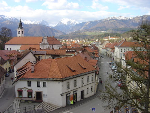Municipality of Kamnik, view from the from Zaprice Castle, 2008