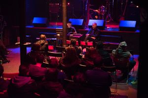 From station to station, Esad Babačić and Brane Zorman performing at <!--LINK'" 0:1423-->, VIVA PUNK, VIVA RŠ!, 2017.