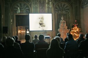 A lecture related to the centenary of the WWI in the Knights' Hall of the <!--LINK'" 0:133-->, Ljubljana, 2015
