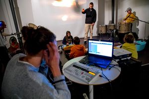 In 2020, the <!--LINK'" 0:67--> introduced a family programme encompassing screenings and workshop for children in Nova Gorica. A sonorisation workshop for kids by Luka Carlevaris in 2020.