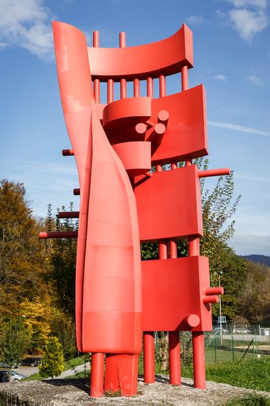 Sculpture by Ichiro Yoshiba, made in 1965 for the Forma Viva Ravne na Koroškem.
