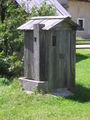 Pocar Homestead Mojstrana 2007 Outdoor toilet.JPG