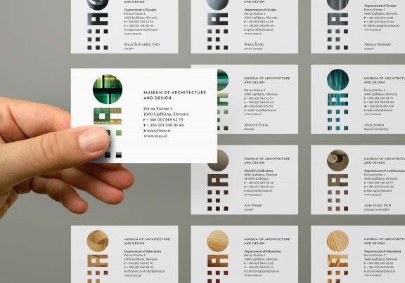 Corporate identity for the Museum of Architecture and Design by IlovarStritar design studio, 2011