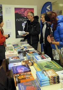 The traditional book fair at <!--LINK'" 0:94-->, 2014.