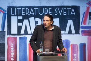 Philosopher Robert Pfaller's lecture <i>White Lies, Black Truths</i> at the  <!--LINK'" 0:597-->, 2015
