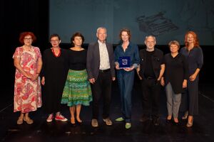The Večernica Award ceremony, a Slovenian literary prize for the best children's or youth literary work of the past year. The 27th Večernica Award laureate was writer and storyteller Špela Frlic. <!--LINK'" 0:73--> (<i>Oko besede</i>), 2023.
