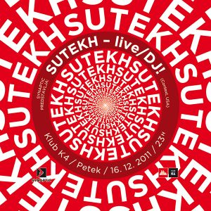 Flyer for the Live DJ (Sutekh) event organised by <!--LINK'" 0:97-->, 2011