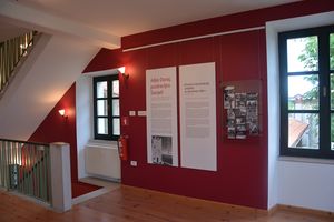 The exhibition <i>Good-bye Vienna, Hello Stanjel</i> was held in Štanjel and Ljubljana (<!--LINK'" 0:1004-->) in 2004&ndash;2005. Today set at the Štanjel Castle, <!--LINK'" 0:1005-->.