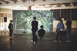 Closing days of the 8th <!--LINK'" 0:95--> EKO at the former MTT textile factory in Maribor, 2021.