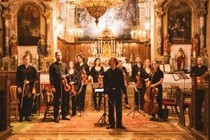 Concert by Amadeo Orchestra at <!--LINK'" 0:39--> in Škofja Loka, 2022. Author: Anja Strojan