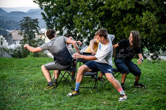 Interactive programme activities at the 26th Kunigunda Festival of Young Cultures in Velenje. Photo: Staš Gregorič