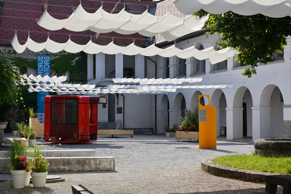 The courtyard of the Museum of Architecture and Design, 2019.