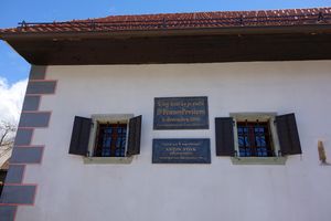 Two memorial plaques are built in the entrance façade of <!--LINK'" 0:312-->, commemorating the birth of <!--LINK'" 0:313--> and Archbishop <!--LINK'" 0:314-->, 2013