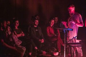 <!--LINK'" 0:8-->: <i>Smartist – mobile robot</i>, MFRU 2023. Author: Mitja Lorenčič