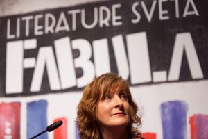 Janice Galloway, the Fabula opening ceremony guest. <!--LINK'" 0:493-->, 2015