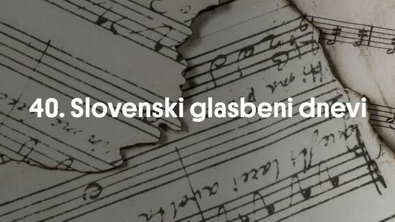 Visual identity of the 40th Slovene Music Days, 2026.