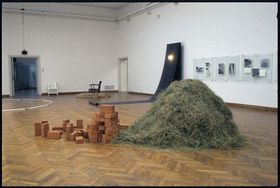 Installation view of OHO Group exhibition at the Moderna galerija (MG) in 1994, curated by Igor Zabel.